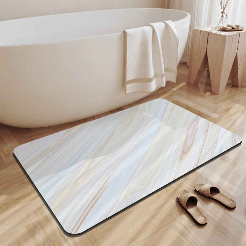 Tapis de bain marbre