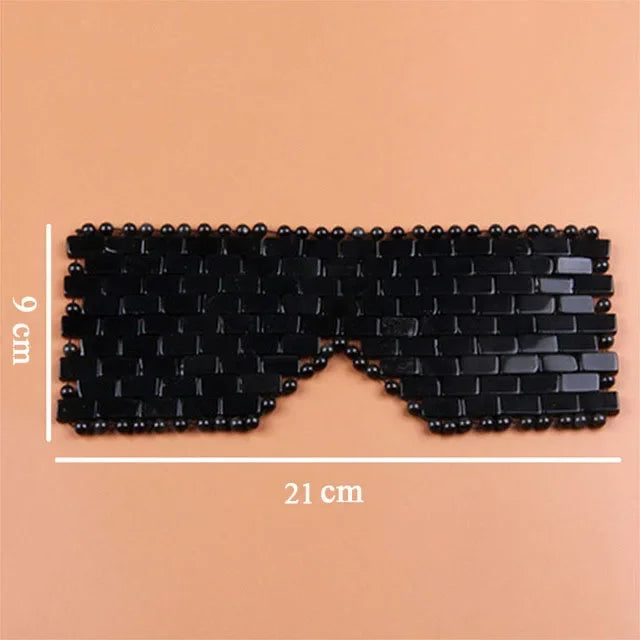 Masque pour les yeux Jade quartz lithothérapie