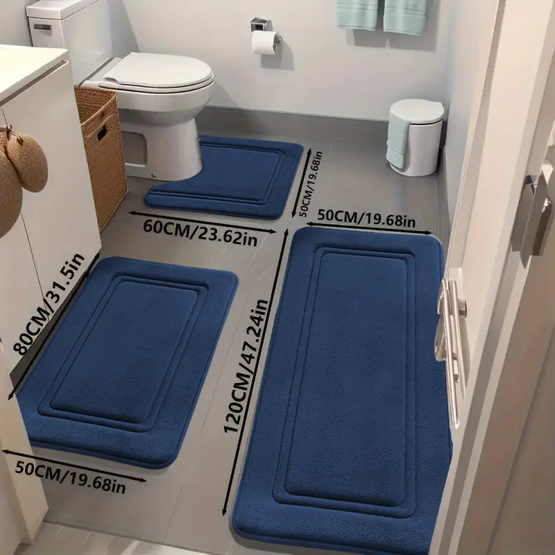 Ensemble de tapis de bain moelleux