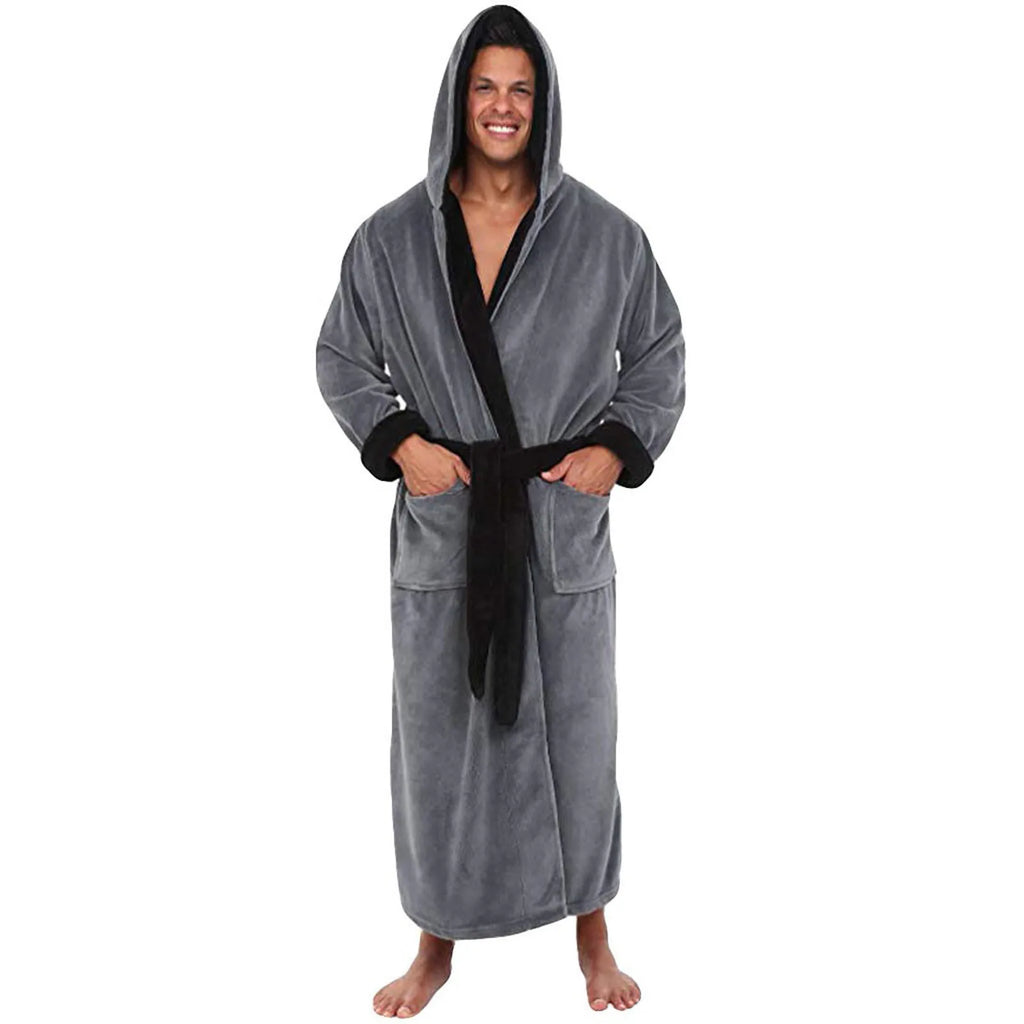 Peignoir de bain châle allongé pour homme