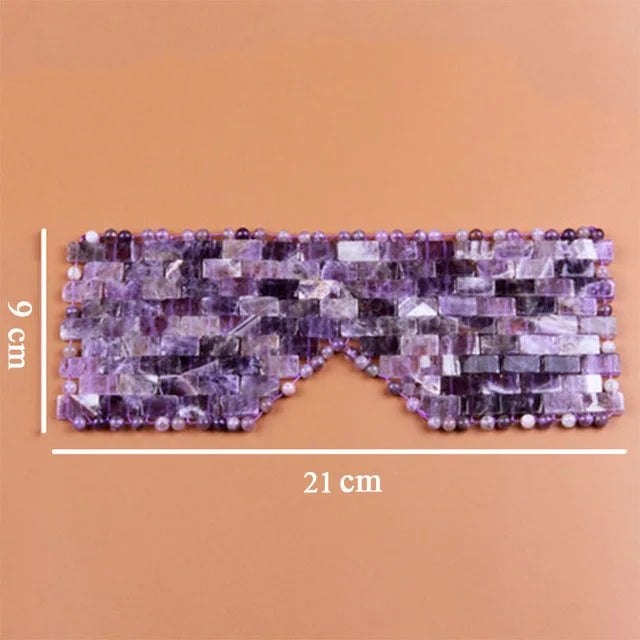 Masque pour les yeux Jade quartz lithothérapie