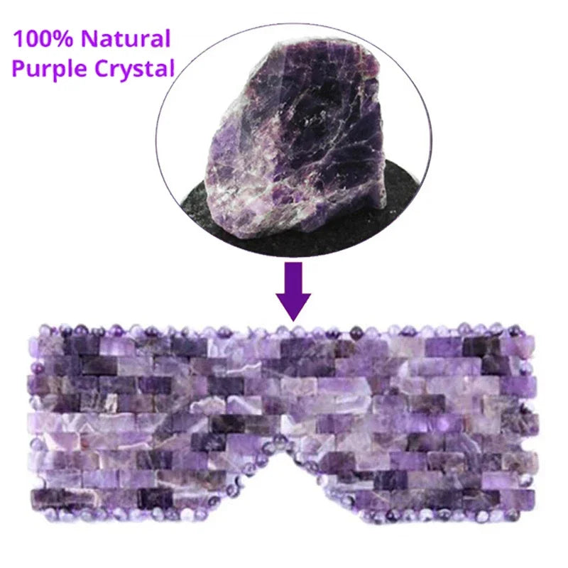 Masque pour les yeux Jade quartz lithothérapie