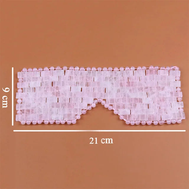 Masque pour les yeux Jade quartz lithothérapie