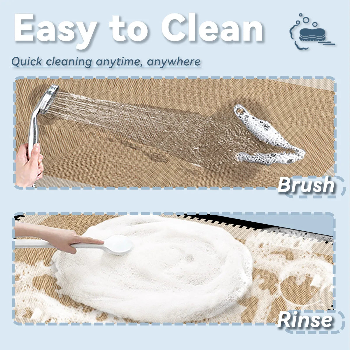 Tapis de bain de luxe en diatomite