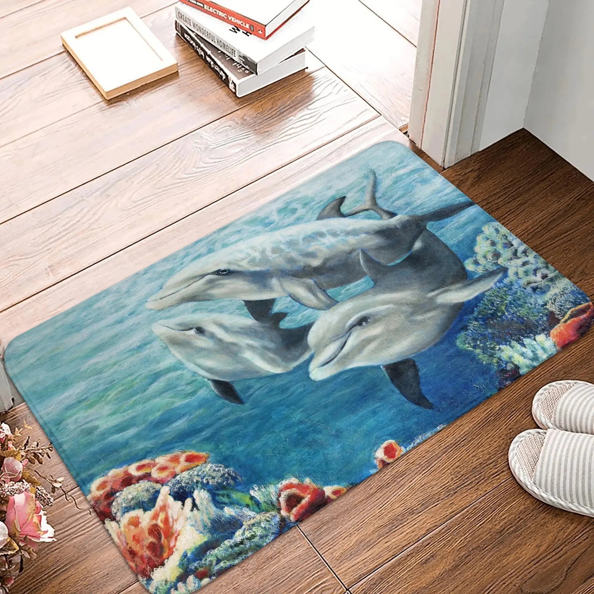 Tapis de bain dauphin moelleux