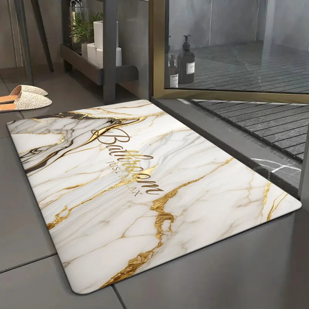 Tapis de bain diatomite moelleux