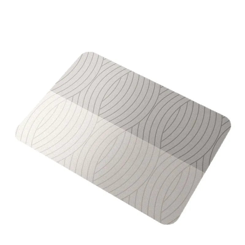 Tapis de bain en terre de diatomée