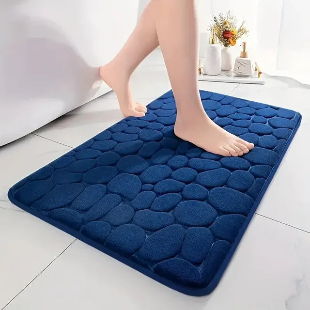Tapis de bain en galets