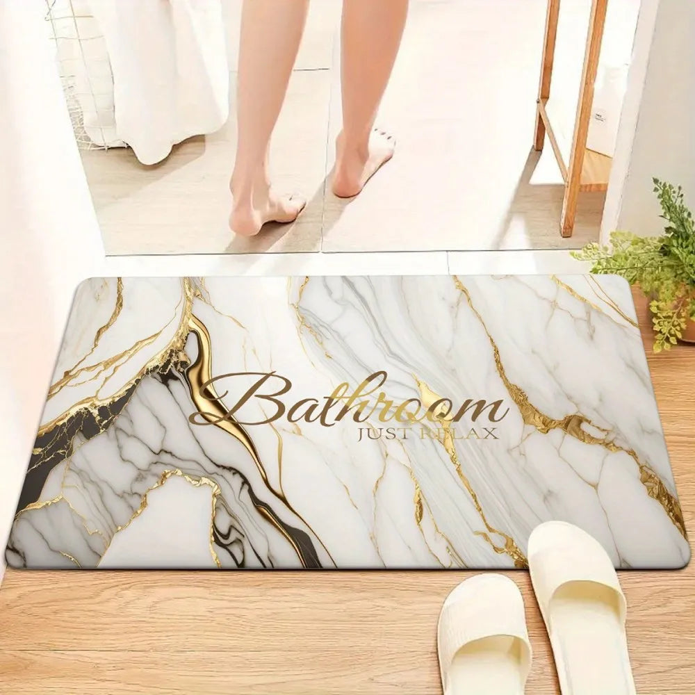 Tapis de bain diatomite moelleux