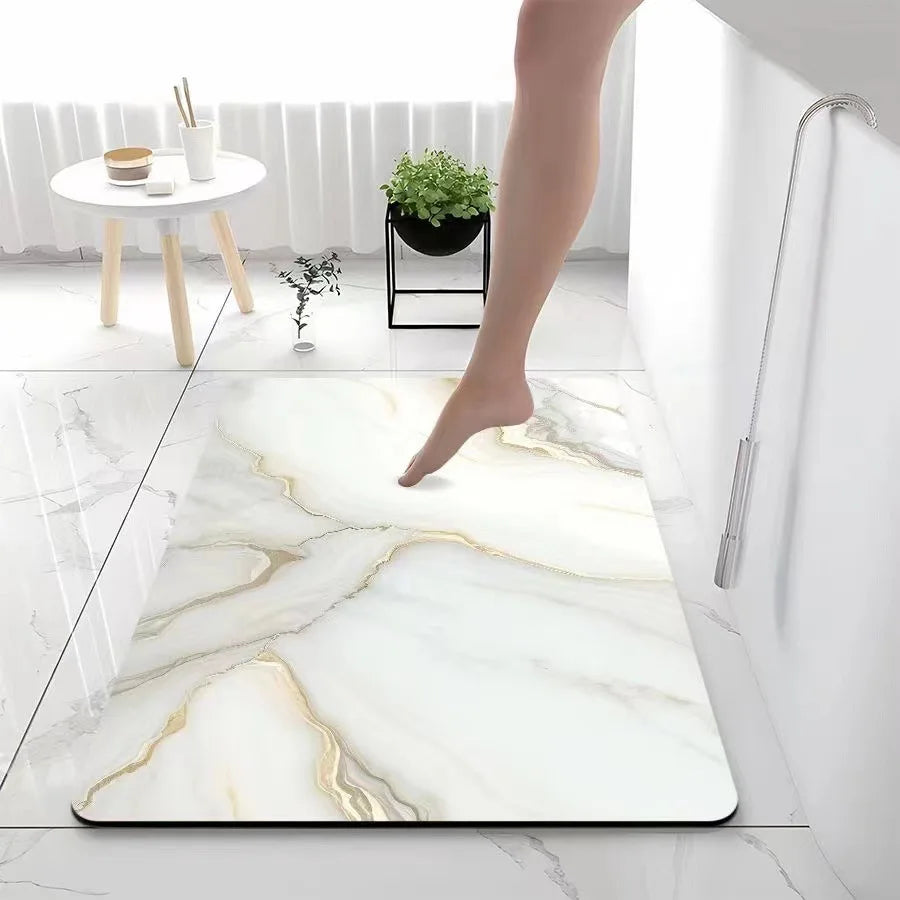 Tapis de bain marbre