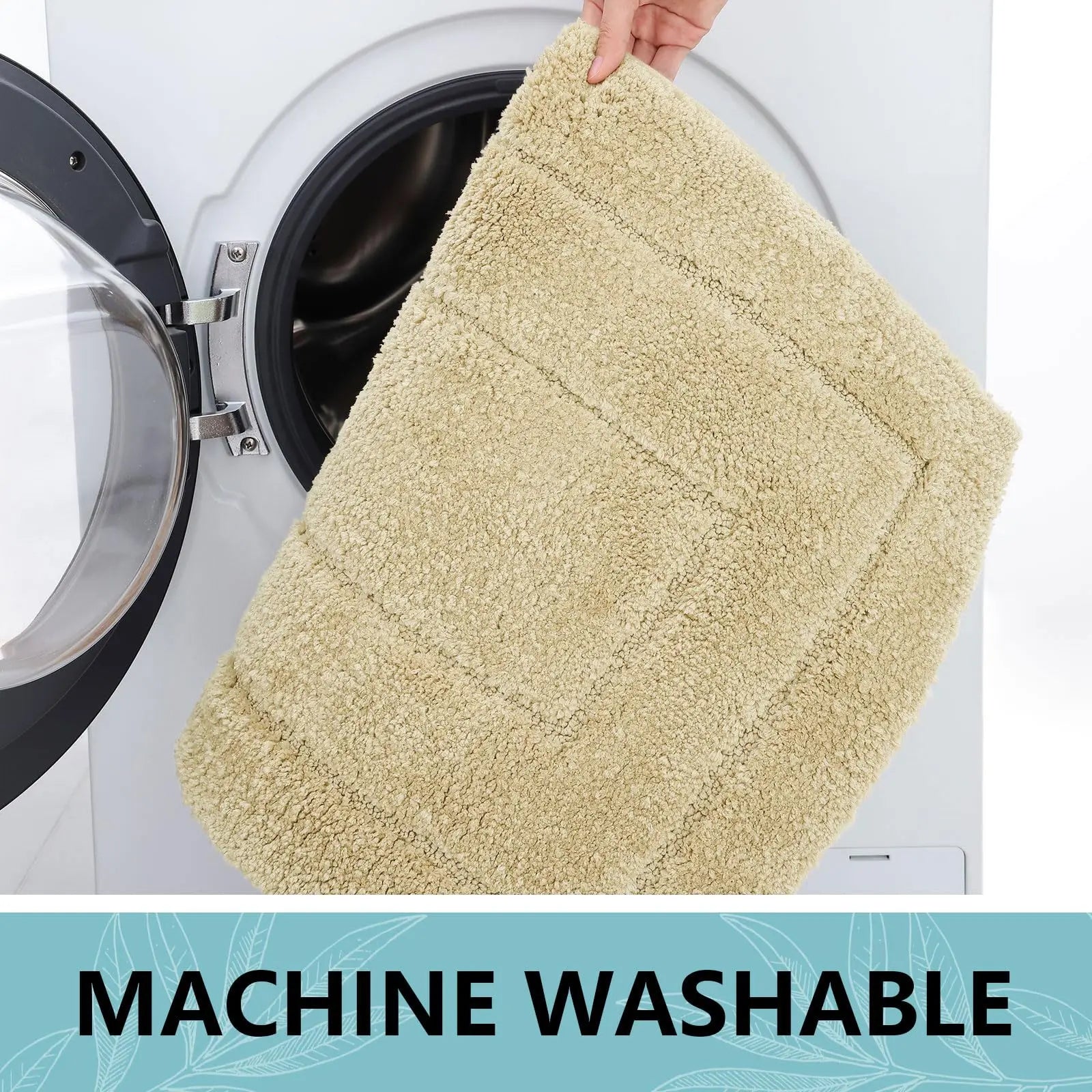 Tapis de bain en velour moelleux