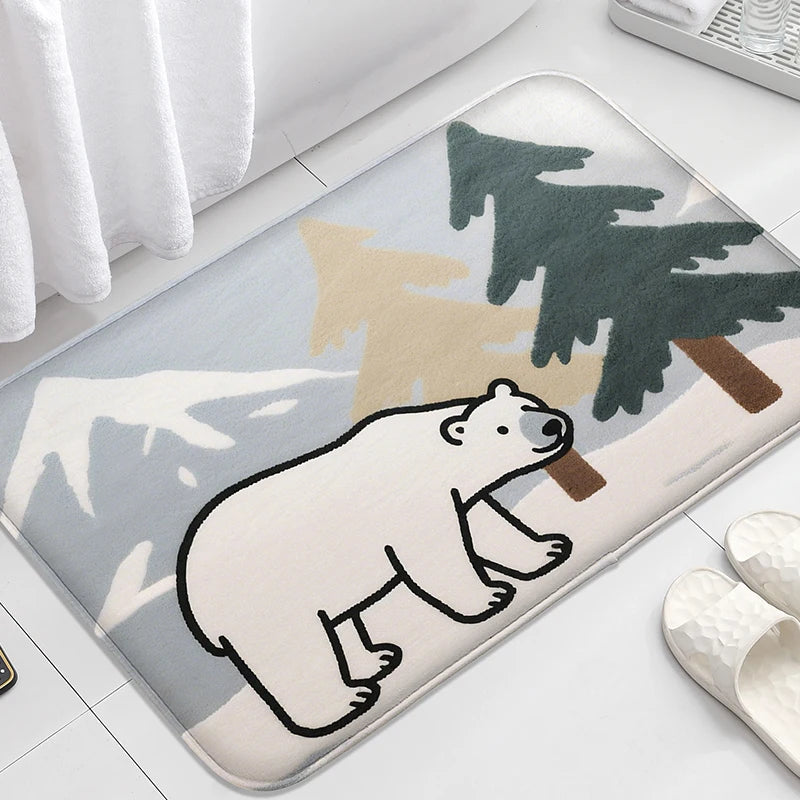 Tapis de bain canard moelleux