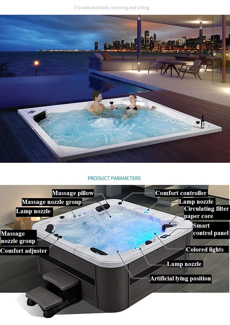 Spa jacuzzi - 4 à 6 personnes