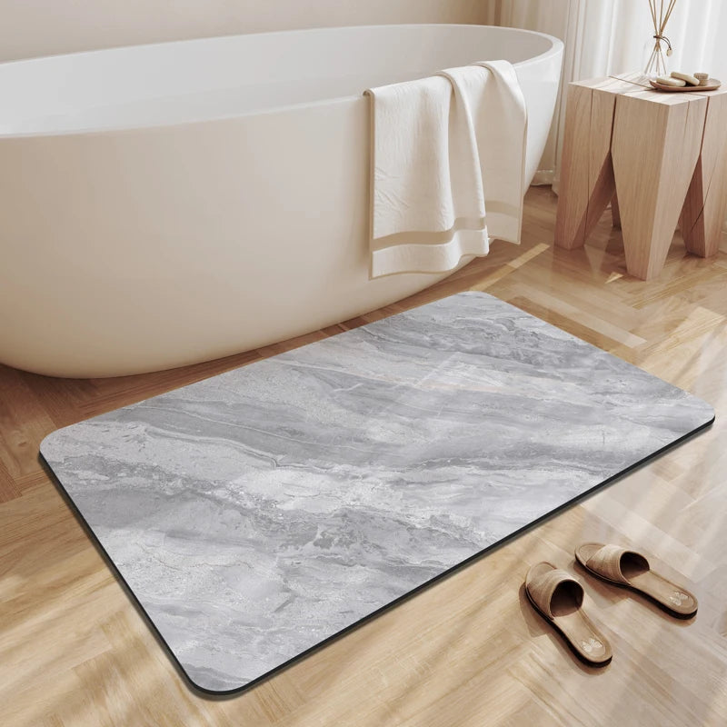 Tapis de bain marbre