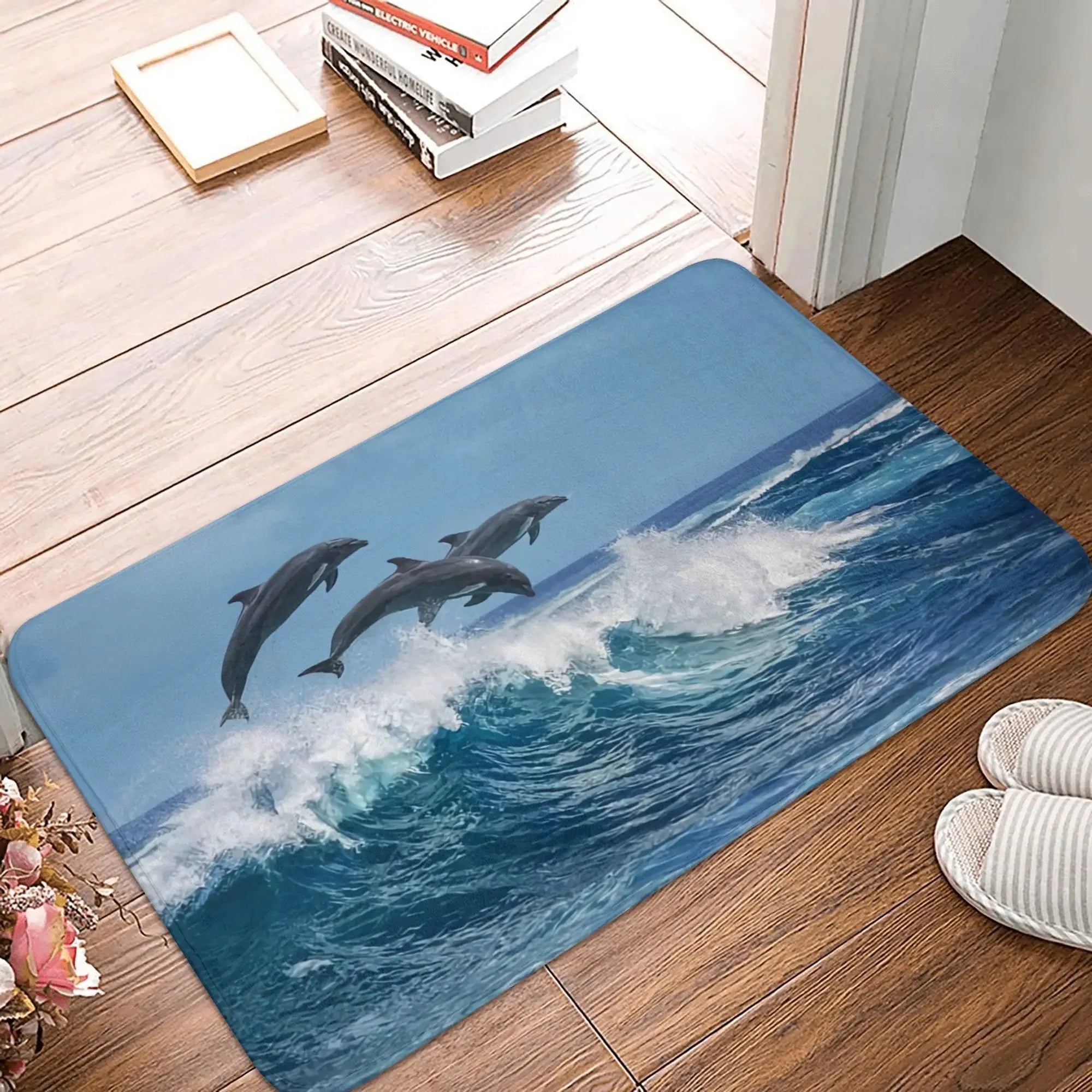Tapis de bain dauphin moelleux