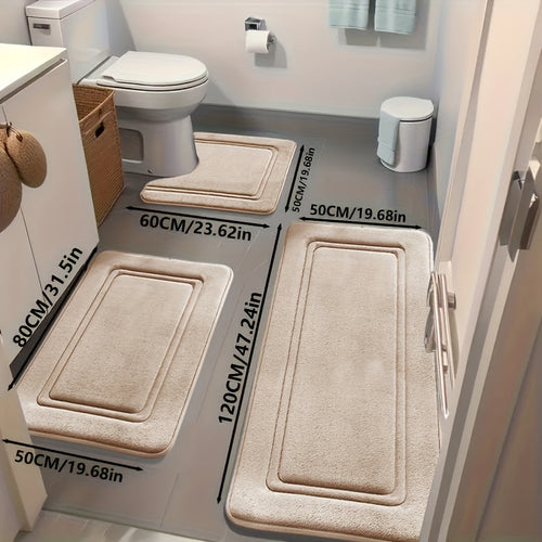 Ensemble de tapis de bain moelleux