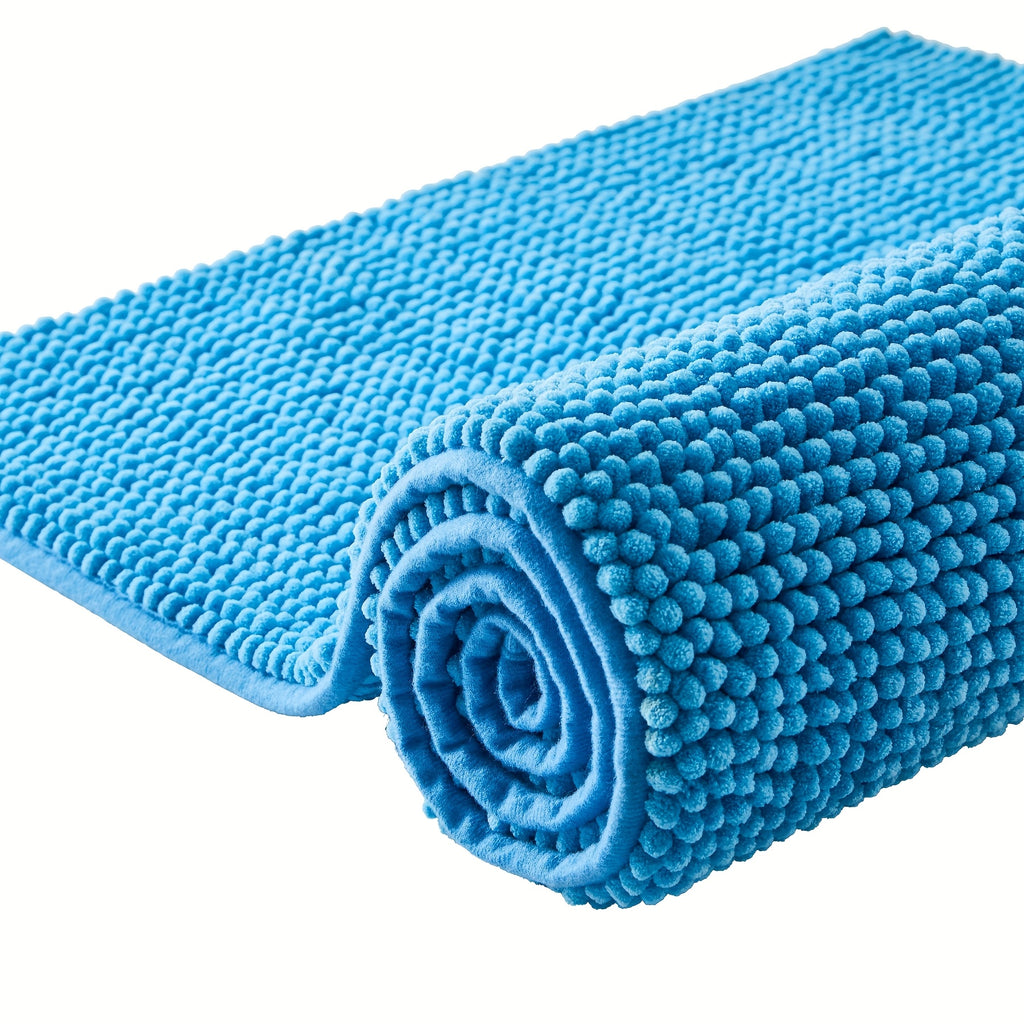 Tapis de bain en chenille moelleux