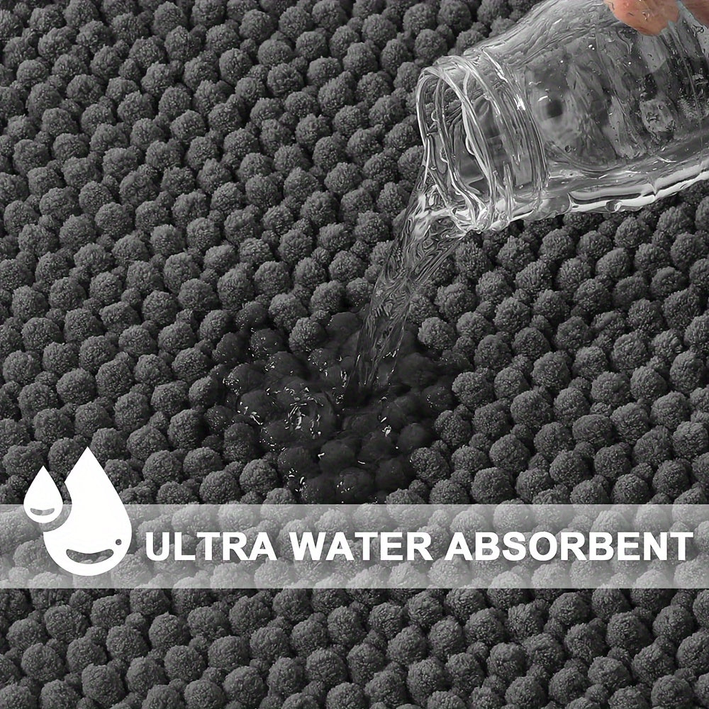 Tapis de douche en L moelleux
