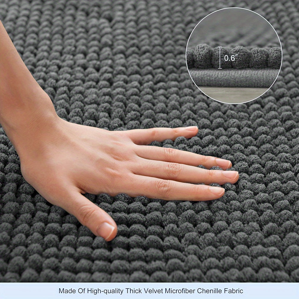 Tapis de douche en L moelleux
