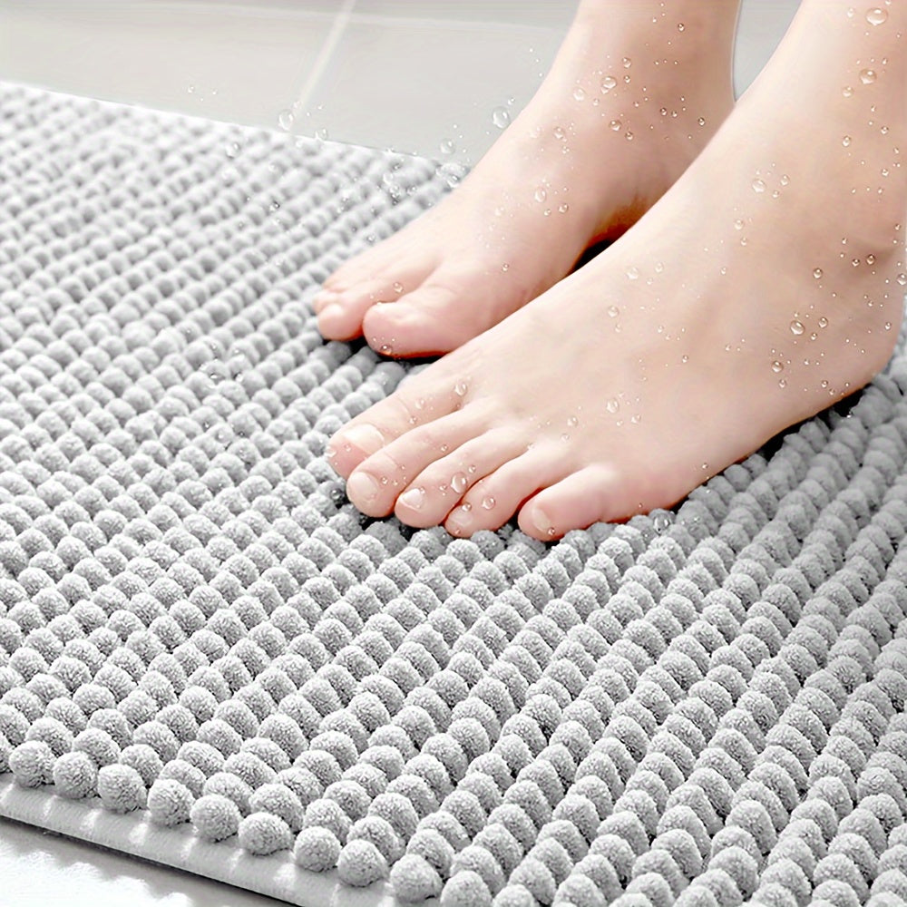 Tapis de douche en L moelleux