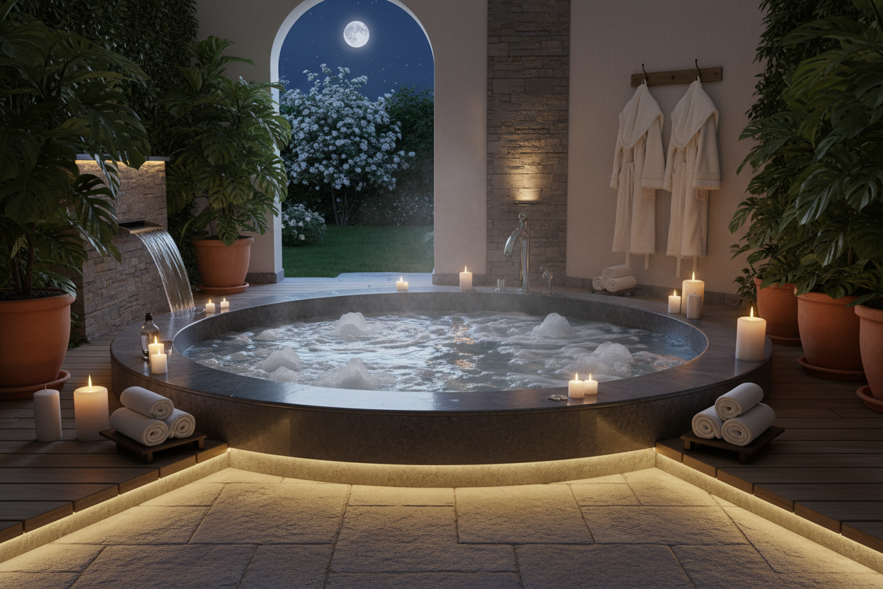 Photo de jacuzzi